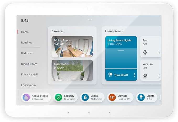 Echo Hub (Newest gen) | 8" smart home control panel with Alexa | Compatible with thousands of devices