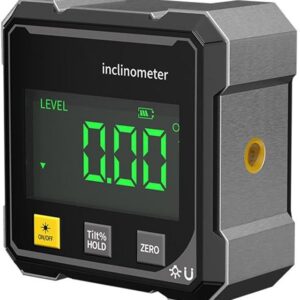 Digital Angle Finder Magnetic, Digital Level, 4-Side Strong Magnetic Angle Gauge with Backlight, Table Saw Miter Protractor, Angle Cube Level