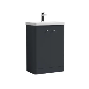 Core 605mm Single Bathroom Vanity with Integrated Vitreous China Basin