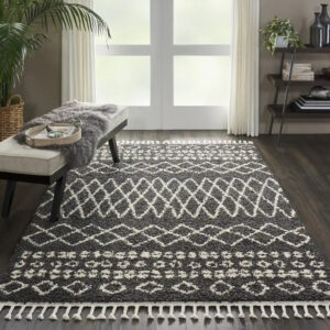 Moroccan Shag MRS02 Charcoal Rug