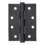 102mm (4") CE13 Fire Rated Ball Bearing Hinge Pair - Matt Black