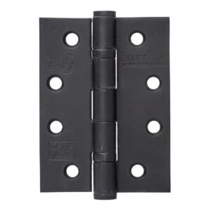 102mm (4") CE13 Fire Rated Ball Bearing Hinge Pair - Matt Black