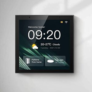 Smart Home Control, Dimmer and Background Music Player, 4'' Switch Panel In-Wall Touchscreen Control
