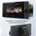 puhae Tuya Panel Control Wifi Zigbee Devices Tuya Zigbee Gateway Build in 6 Inch Nspanel Tuya Smart Home Control Panel B