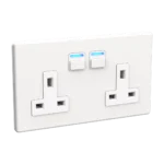 Smart Socket with Energy Monitoring (2 gang)