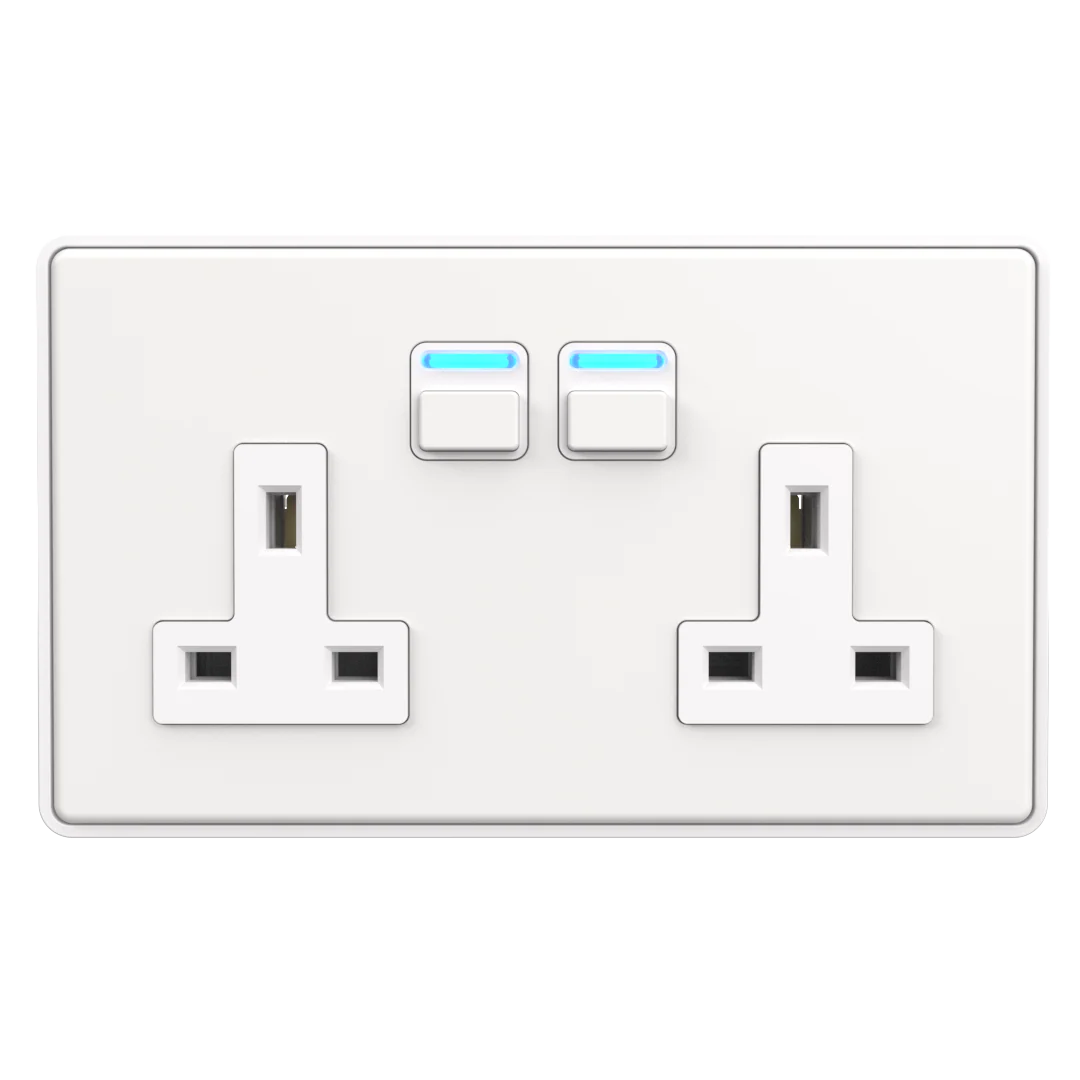 Smart Socket with Energy Monitoring (2 gang) - Image 2