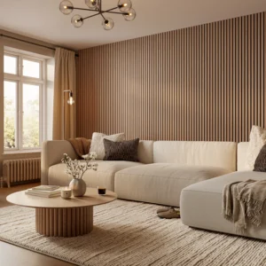 SlatWall Acoustic Natural Oak Panel