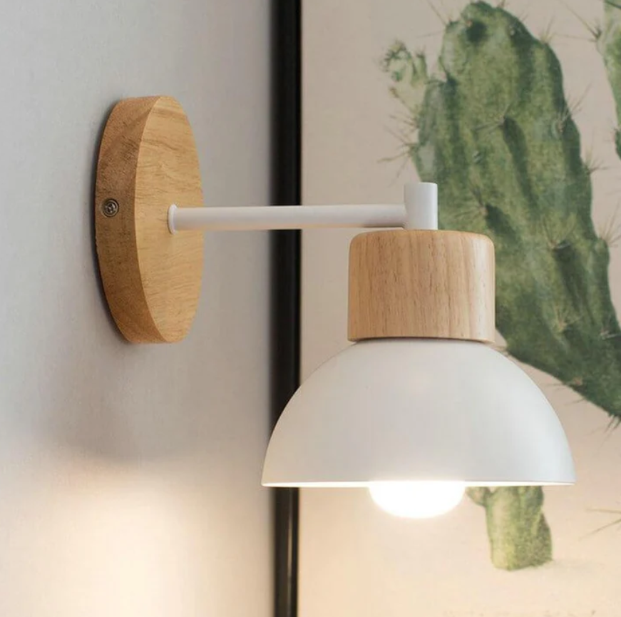 Nordic Wood Dome Wall Light | 1-Light - Image 5
