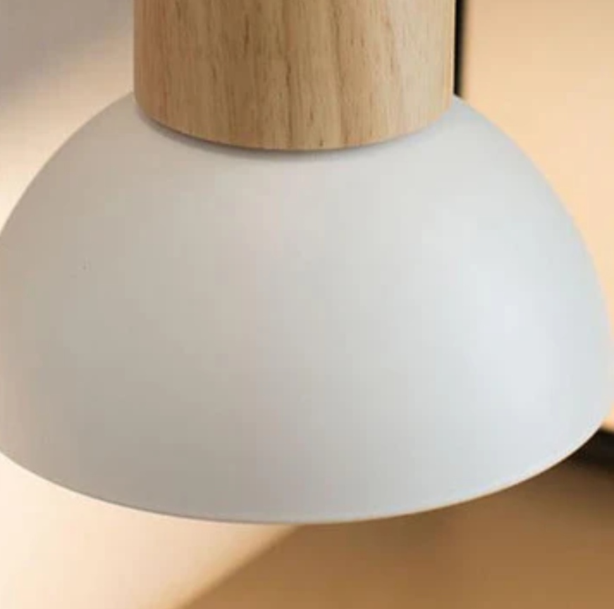 Nordic Wood Dome Wall Light | 1-Light - Image 4