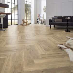8mm Herringbone Laminate Flooring Gentle Gold Oak (Parquet)