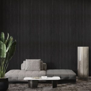 STRIVO Acoustic Slat Panel - Black Oak
