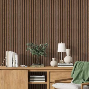 STRIVO Acoustic Slat Panel - Smoked Walnut