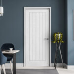 White Internal Moulded Textured Lifestyle Farley Door (