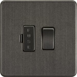 Knightsbridge SF6300SB Screwless 13A Switched Fused Spur Unit, Smoked Bronze