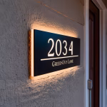 Custom High-End Ultra-Bright Illuminated Address Number Signs for Courtyards, Premium Wall-Mounted Decorative Light Signs, with Options for Warm Or Cool Light Powered by USB