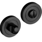 Kensington Knurled Lever on Rose Door Handle - Satin Nickel/Matte Black - Pair - Designer Levers